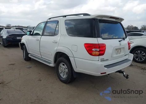 2002 Toyota Sequoia Limited V8 z USA, uszkodzony, nr VIN 5TDBT48A52S107775